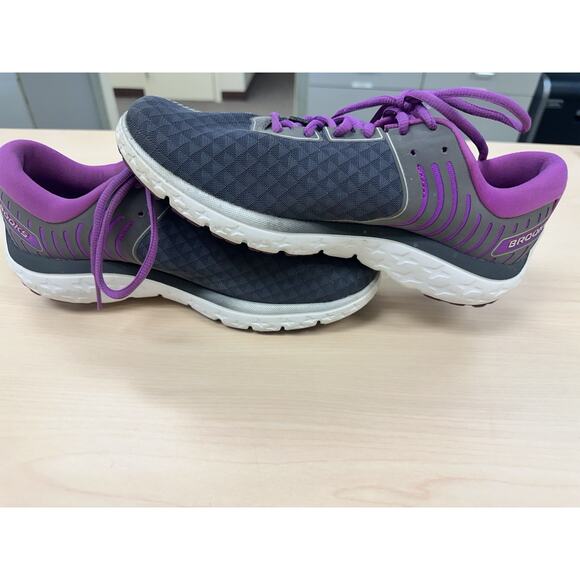 Brooks PureFlow 6 Women’s Running Shoes 10 Purple Gray Lightweight DNA Cushion - Picture 12 of 13